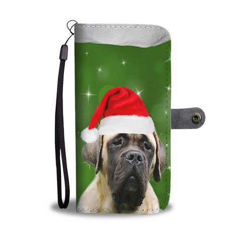 English Mastiff Christmas Print Wallet Case