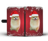 Pomeranian Dog Christmas Print Wallet Case