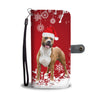 American Staffordshire Terrier Christmas Print Wallet Case