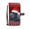 Newfoundland Dog Christmas Print Wallet Case
