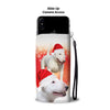 Bull Terrier Christmas Print Wallet Case