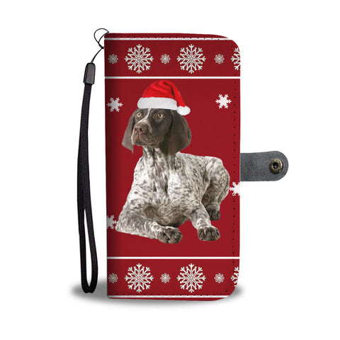 German Shorthaired Pointer Christmas Print Wallet Case