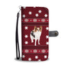 Papillon Dog Christmas Print Wallet Case