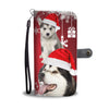 Alaskan Malamute Christmas Print Wallet Case