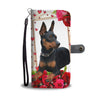 Miniature Pinscher Dog Christmas Print Wallet Case