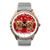 Yorkshire Terrier (Yorkie) Christmas Print Wrist Watch