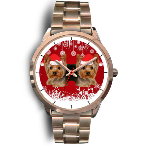 Yorkshire Terrier (Yorkie) Christmas Print Wrist Watch