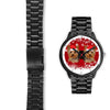 Black DialYorkshire Terrier (Yorkie) Christmas Print Wrist Watch