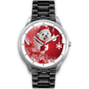 Cute Maltese Dog Christmas Print Wrist Watch