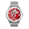 Cute Maltese Dog Christmas Print Wrist Watch