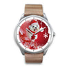 Cute Maltese Dog Christmas Print Wrist Watch