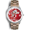 Cute Maltese Dog Christmas Print Wrist Watch