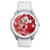 Cute Maltese Dog Christmas Print Wrist Watch