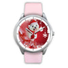 Cute Maltese Dog Christmas Print Wrist Watch