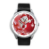 Cute Maltese Dog Christmas Print Wrist Watch