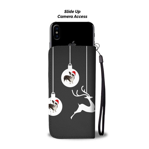 Cardigan Welsh Corgi Christmas Print Wallet Case