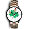 Shih Tzu Texas Christmas Print Wrist Watch