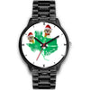 Shih Tzu Texas Christmas Print Wrist Watch