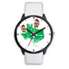 Shih Tzu Texas Christmas Print Wrist Watch