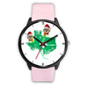 Shih Tzu Texas Christmas Print Wrist Watch