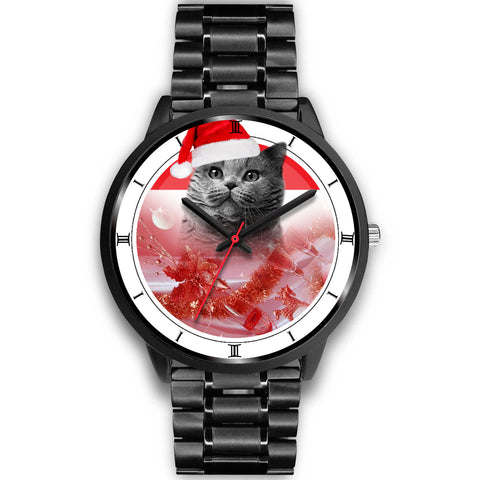 British Shorthair Cat Christmas Special Wrist Watch