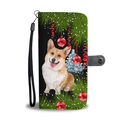 Amazing Cardigan Welsh Corgi Dog Christmas Print Wallet Case