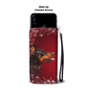 Doberman Pinscher Dog Christmas Print Wallet Case