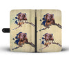 German Longhair Dog Print Wallet CaseAK State