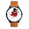 Border Collie Texas Christmas Special Wrist Watch