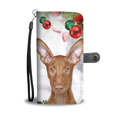 Pharaoh Hound On Christmas Print Wallet Case