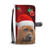 Cute Redbone Coonhound On Christmas Print Wallet Case