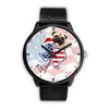 Pug Dog Texas Christmas Special Wrist Watch