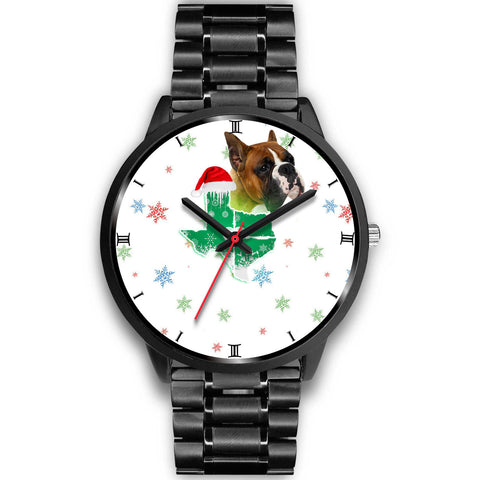 Boxer Dog Texas Christmas Special Wrist Watch