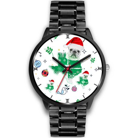 French Bulldog Texas Christmas Special Wrist Watch