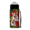 Lovely Pembroke Welsh Corgi Christmas Print Wallet Case