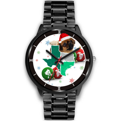 Tibetan Spaniel Texas Christmas Special Wrist Watch