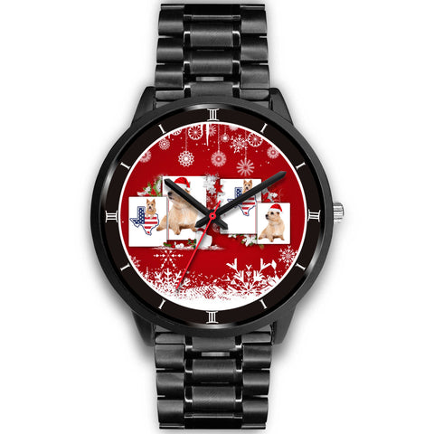 Norwich Terrier Texas Christmas Special Wrist Watch