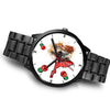 Basset Hound On Christmas Florida Wrist Watch