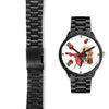 Basset Hound On Christmas Florida Wrist Watch