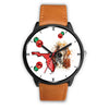 Basset Hound On Christmas Florida Wrist Watch