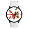 Basset Hound On Christmas Florida Wrist Watch