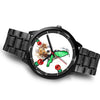 Beagle Dog On Christmas Florida Wrist Watch