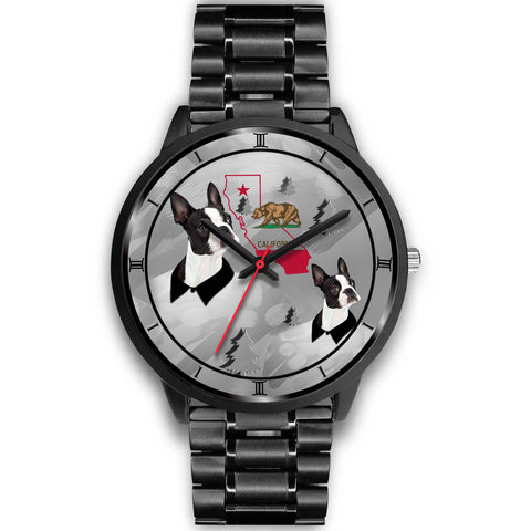 Boston Terrier California Christmas Special Wrist Watch