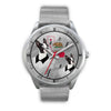 Boston Terrier California Christmas Special Silver Wrist Watch