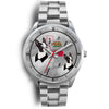 Boston Terrier California Christmas Special Silver Wrist Watch