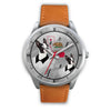 Boston Terrier California Christmas Special Silver Wrist Watch