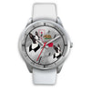 Boston Terrier California Christmas Special Silver Wrist Watch