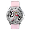 Boston Terrier California Christmas Special Silver Wrist Watch