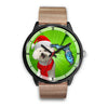 Lovely Bichon Frise On Christmas Florida Wrist Watch
