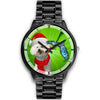 Lovely Bichon Frise On Christmas Florida Wrist Watch
